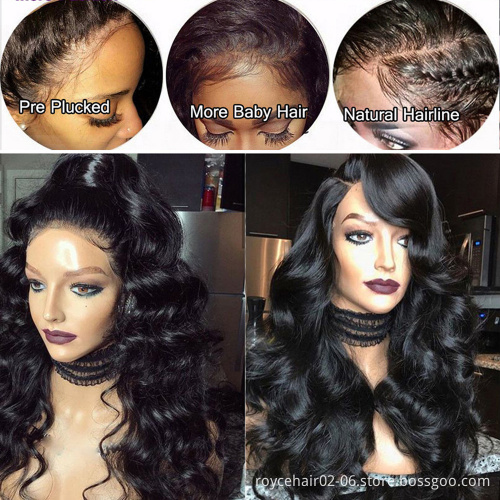 100% Brazilian Mink Human Hair Vendor, Cheap 150% Density Loose Wave Raw Human Hair 13x6 Transparent Lace Front Wig